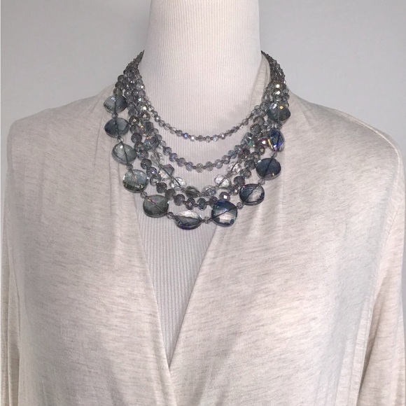 Iridescent crystal necklace - Picture 1 of 2